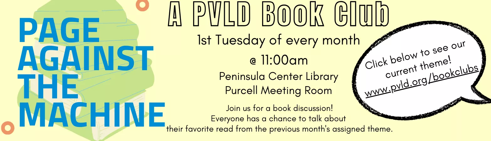 Page Against the Machine Book Club Page Against the Machine Book Club every first Tuesday of the month